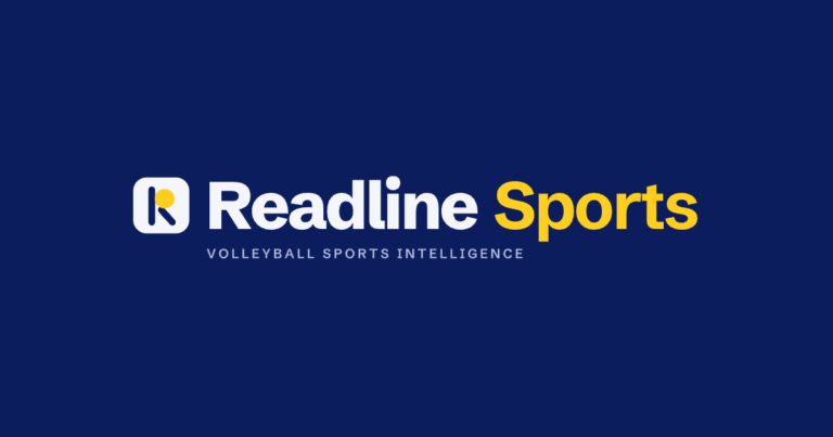 Site da Readline Sports, plataforma de análise de voleibol